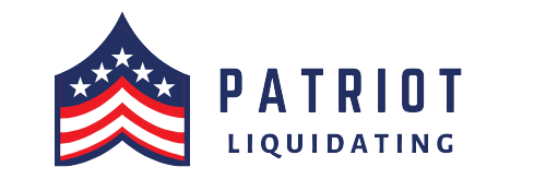 The logo for patriot liquidating